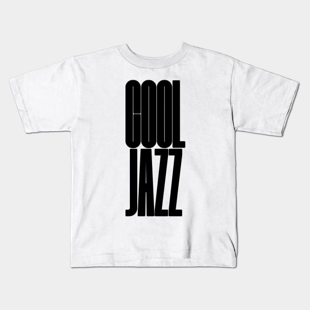 bold Cool Jazz logo Kids T-Shirt by lkn